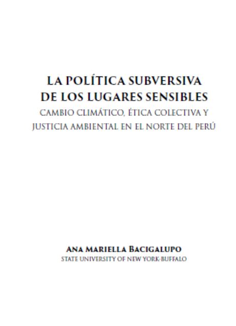 La política subversiva de los lugares sensibles