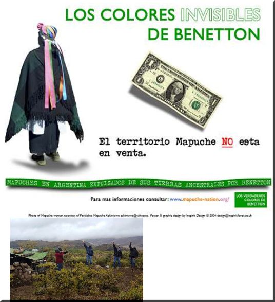 Grupo de resistencia mapuche lleva 4 meses ocupando tierras de Benetton 