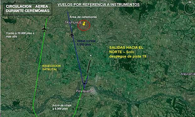 SKY y LAN desviarán sus rutas de tránsito aéreo en Temuco por ceremonia mapuche