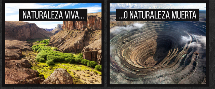 NO a la mina a cielo abierto en Cueva de las Manos