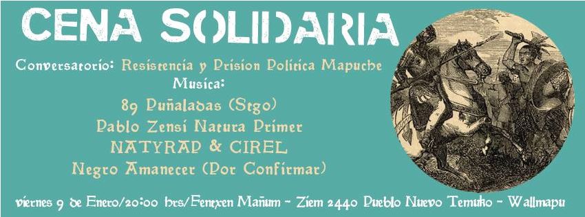  TEMUKO  : Cena solidaria y actividad kultural