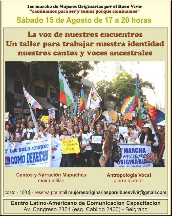 Argentina, Buenos Aires:  1er marcha de Mujeres Originarias por el Buen Vivir
