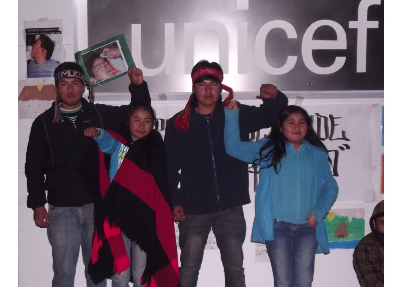 Quinto día de ocupación de la UNICEF por activistas mapuches 
