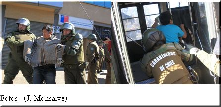 Mapuches que se habían tomado otra oficina de la Conadi en Temuco fueron desalojados