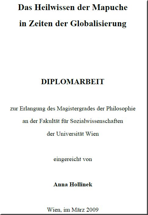 Das Heilwissen der Mapuche in Zeiten der Globalisierung   (PDF - para revisión o descarga)