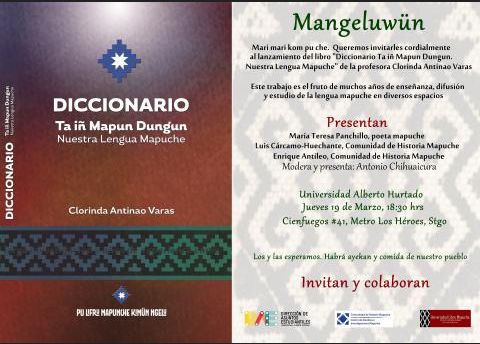 Santiago: Lanzamiento Diccionario Mapuche Ta iñ mapun dungun