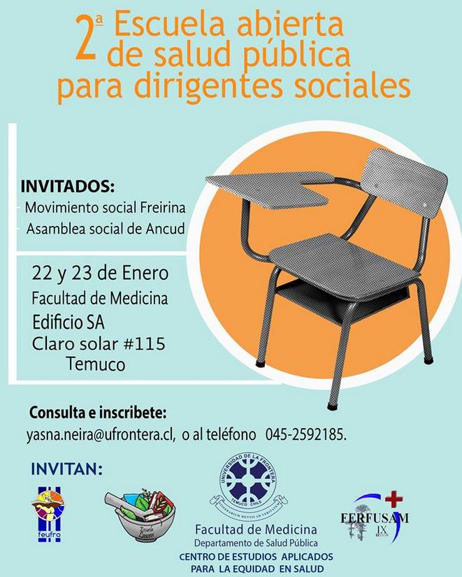 Temuco, II Escuela Abierta de Salud Pública para Dirigentes Sociales