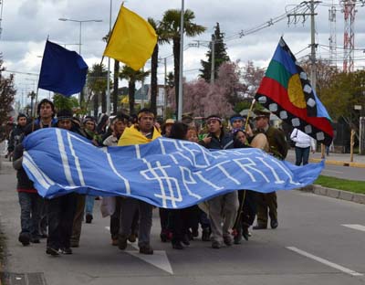 Pehuenches de Alto Bío Bío protestaron contra nuevas represas en su territorio