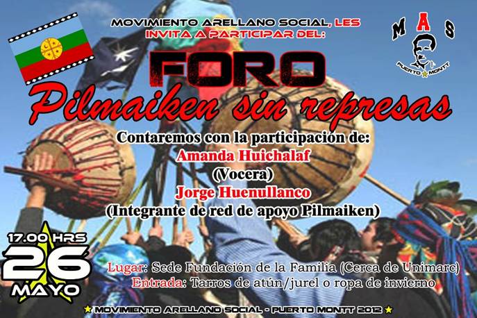 Foro Mapuche: “Río Pilmaiken Sin Represas”
