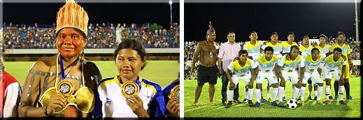 Final de Fútbol en los I Juegos Mundiales de los Pueblos Indígenas.