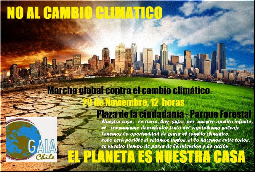 MARCHA GLOBAL CONTRA EL CAMBIO CLIMATICO - CHILE