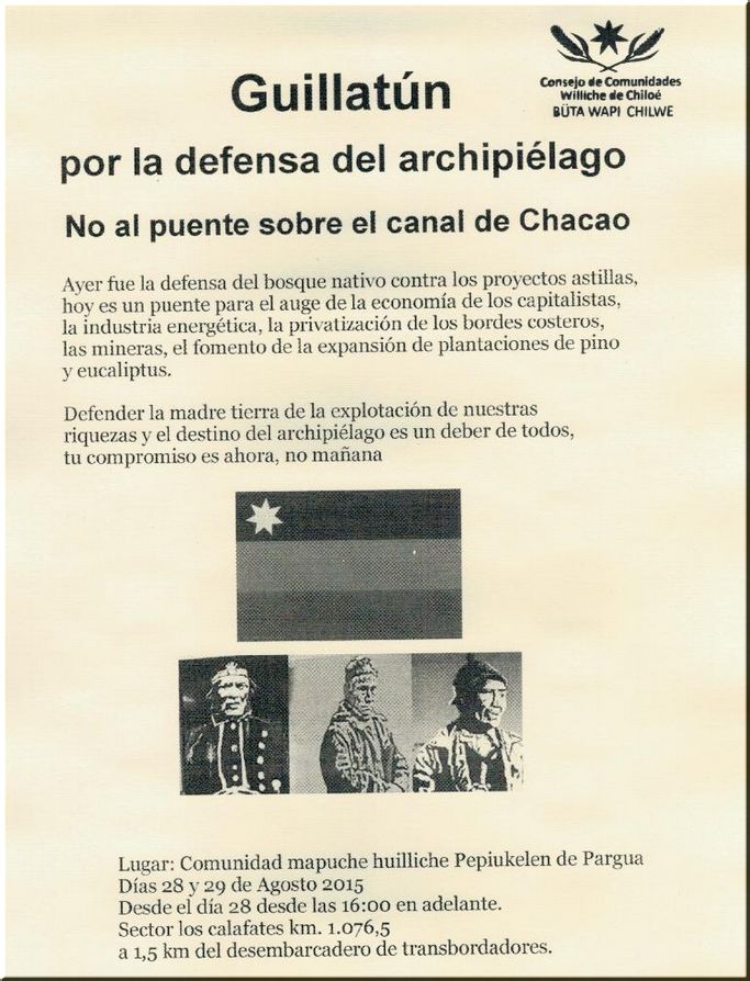 Realizarán Nguillatun para fortalecer la defensa del archipiélago ante peligro puente Chacao