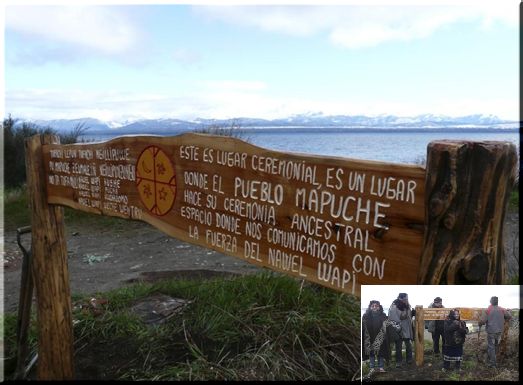 Argentina,Bariloche: A ORILLAS DEL NAHUEL HUAPI - Mapuches señalizaron un lugar ceremonial 