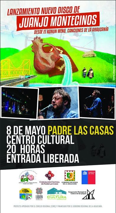 Lanzamiento disco nuevo Desde el Konun Wenu Canciones de La Araucanía