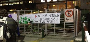 PROTESTA FRENTE A TVN POR REPORTAJE DE “INFORME ESPECIAL”
