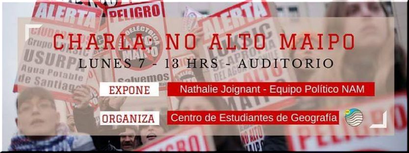 Charla  NO ALTO MAIPO
