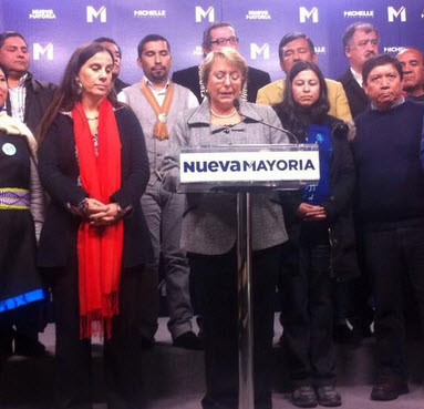 Bachelet presenta su Comando Indígena