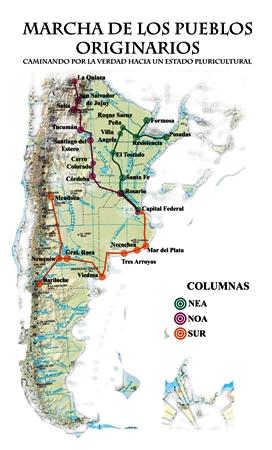 Pueblos originarios marchan a Plaza de Mayo, por un Estado Plurinacional