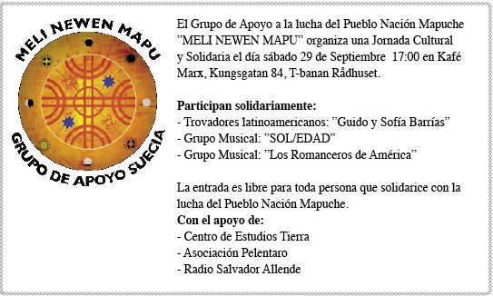 Grupo de Apoyo a la lucha del Pueblo Nación Mapuche ”MELI NEWEN MAPU”