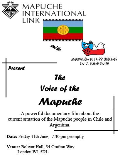 Documentary The voice of the mapuche