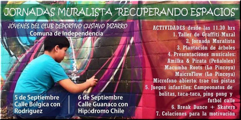 Chile, Santiago: JORNADAS MURALISTA RECUPERANDO ESPACIOS