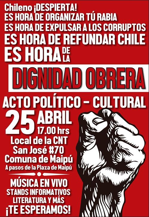 Santiago: Acto Dignidad Obrera 2015