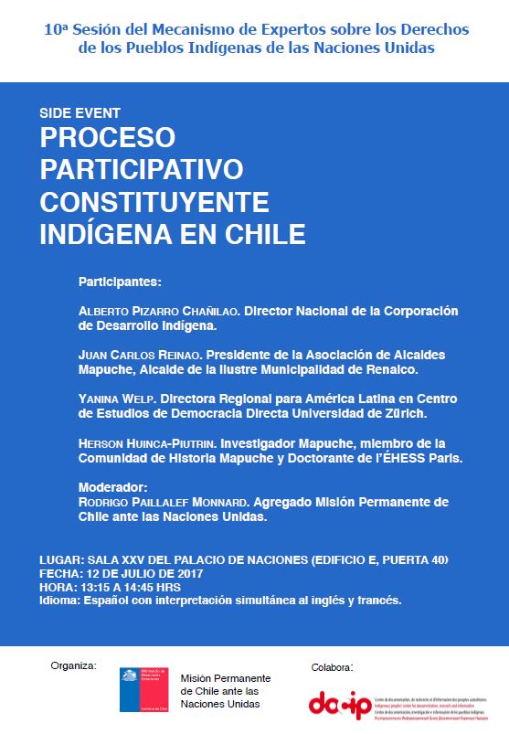 10a Sesión del Mecanismo de Expertos sobre los Derechos de los Pueblos Indígenas de la ONU