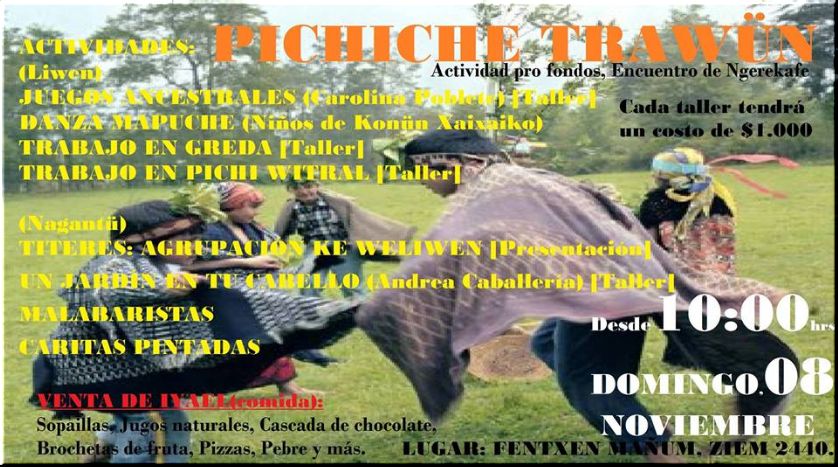 Chile, Temuko : PICHICHE TRAWÜN  Encuentro para niños(as) 