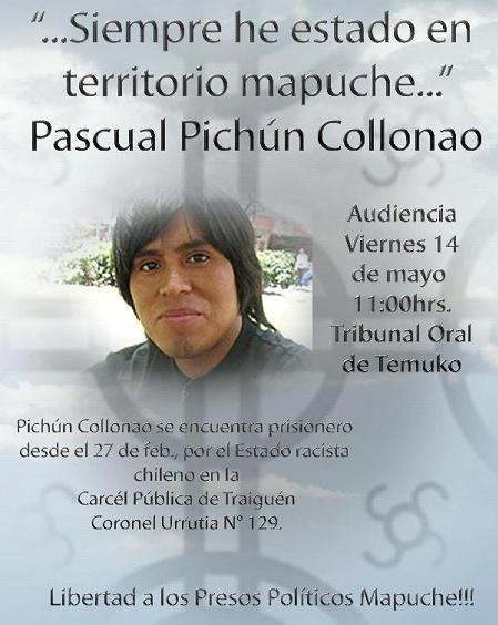 Temuco: Audiencia a Pascual Pichun