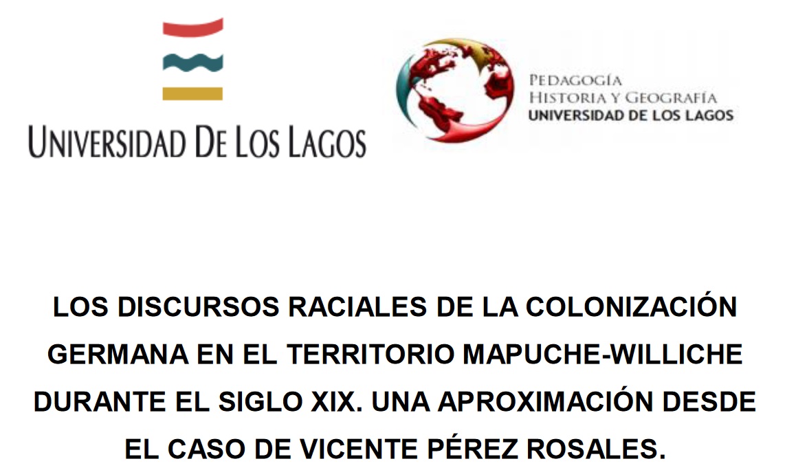 Los discursos raciales de la colonización germana. El caso de Vicente Pérez Rosales