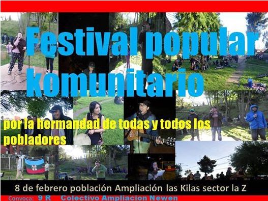 Temuco:  Festival popular comunitario
