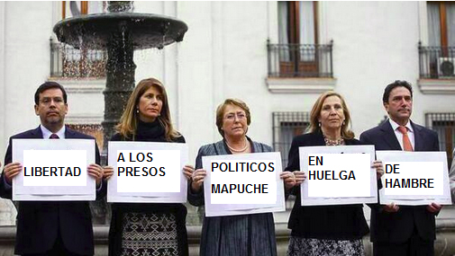 Por los presos politicos Mapuche en huelga de hambre 