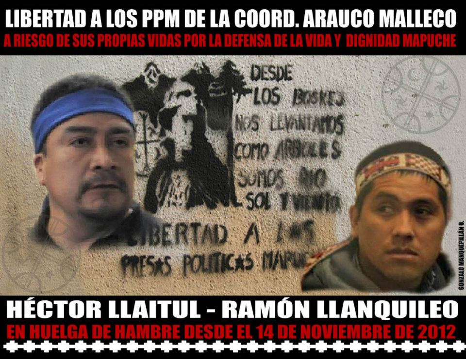 Trawun por los Presos Politicos Mapuche Hector Llaitul y Ramon Llanquileo
