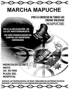 Por la libertad de los presos políticos mapuches