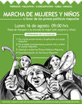 Mujeres e hijos de los presos politicos mapuche en huelga de hambre