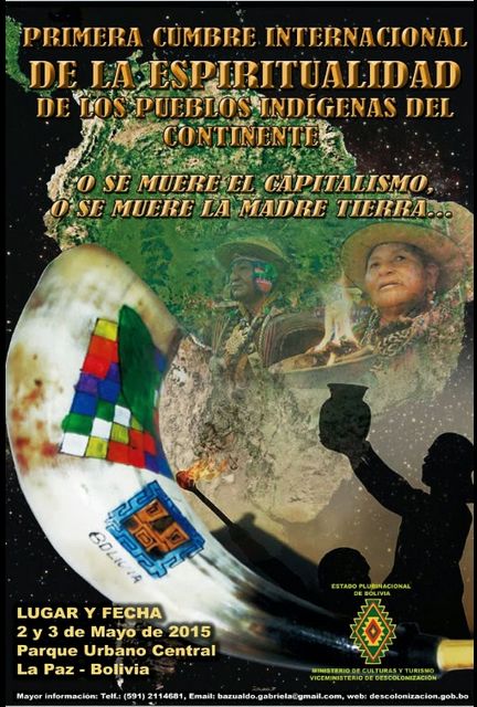Primera Cumbre Internacional de la Espiritualidad de  Pueblos Indígenas del Continente