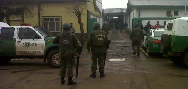 6 mapuche son detenidos en Ercilla por presunta participación en la quema de un bus