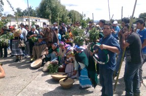 Temuco: Mapuche se manifiestan contra proyecto de aeropuerto en territorio reclamado