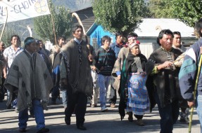 Pehuenche se tomaron Ruta Internacional y acceso a Lonquimay en rechazo a dirigentes de Conadi