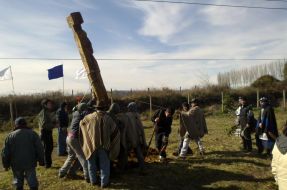 Ayun Mapu inicia demarcación de sitios con significación cultural con figura sagrada