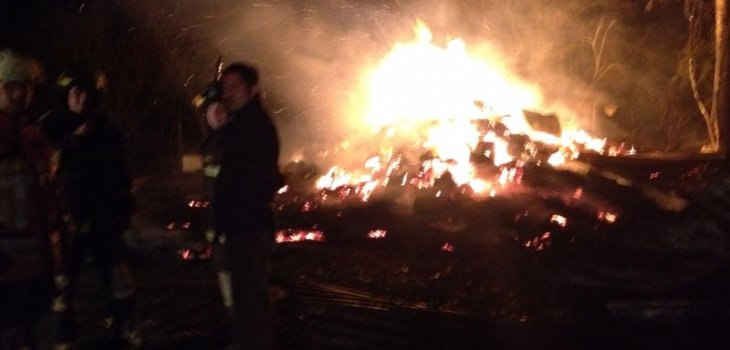 Incendio consume galpón con más de mil fardos en Collipulli