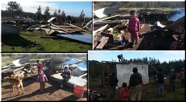 El GOPE, apoyado por dos helicópteros, dos retroexcavadora, drones aplasta vivienda en Rankilko