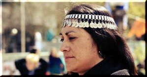 Con la luchadora mapuche Relmu Ñamku y repudia la criminalización de la lucha por la tierra