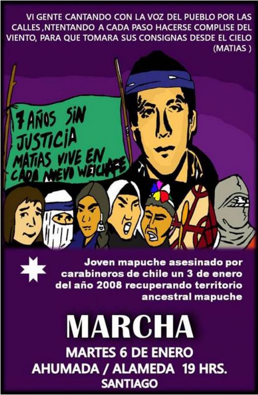 Weichafe Matías Catrileo y el Newen Mapuche