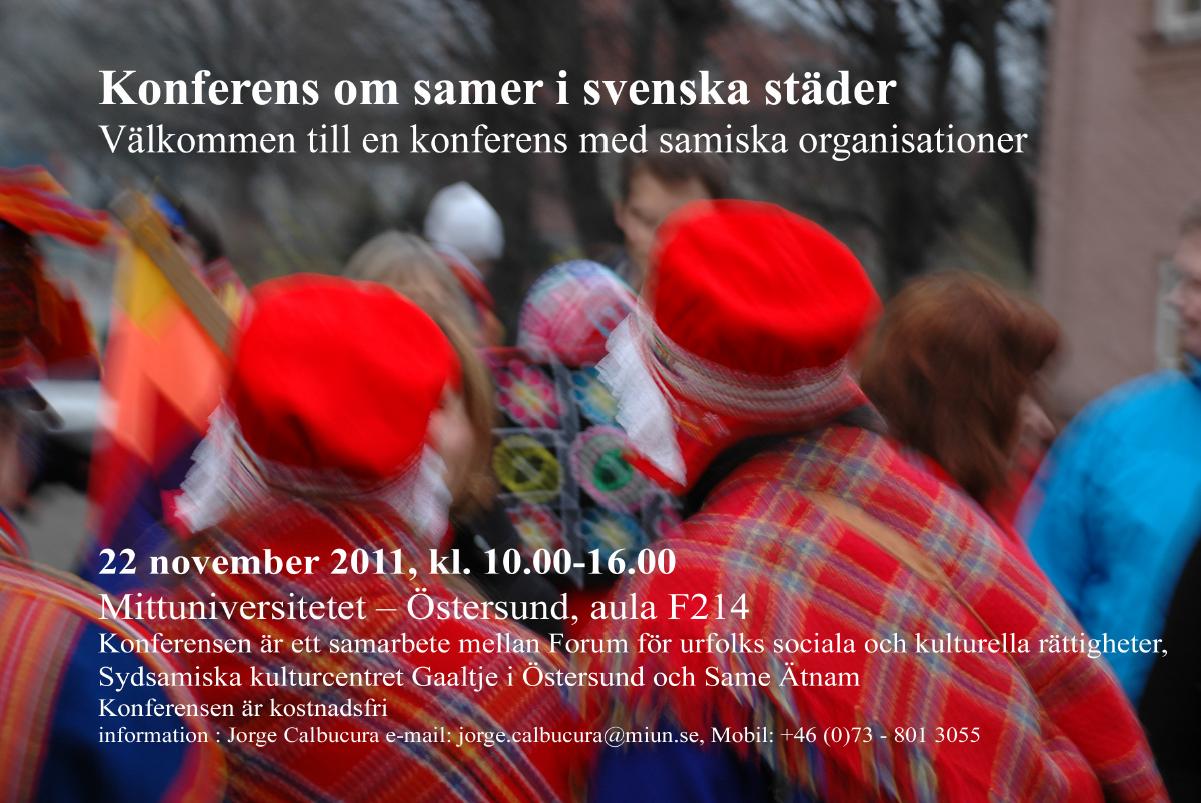 Konferens om samer i svenska städer