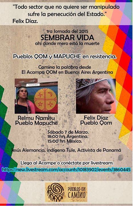 ARGENTINA ,BUENOS AIRES.- Primera Jornada del 2015: Sembrar Vida, ahí donde mero está la muerte...