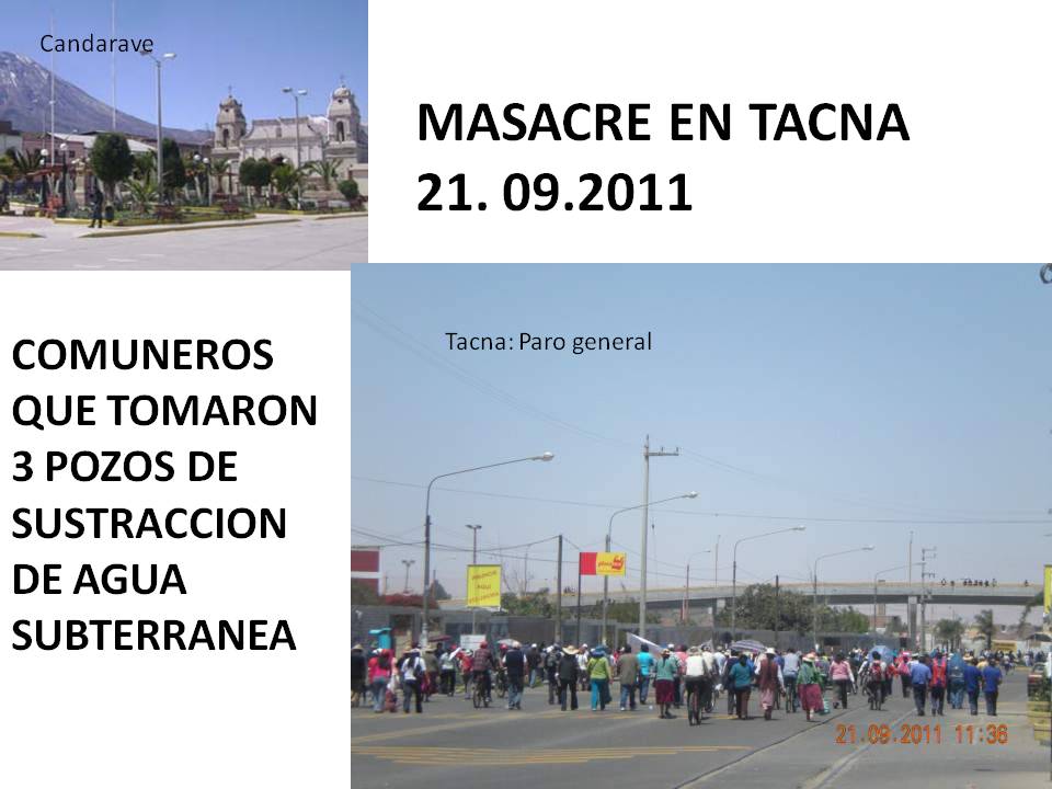 Masacre en Tacna a comuneros