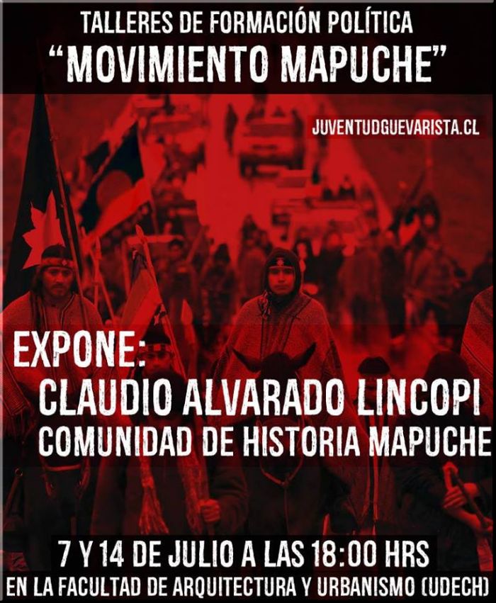 Santiago de Chile : Talleres de formación política: Movimiento Mapuche