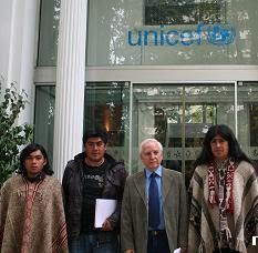 Se presenta el caso ante la unicef de niño MAPUCHE clandestino