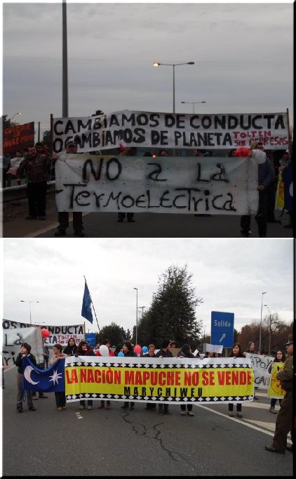Contra proyectos de hidroeléctrica y termoeléctrica